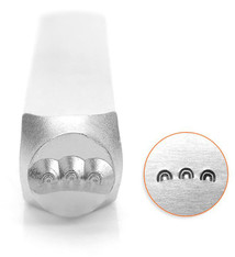 PN6553 = ImpressArt Design Stamp - Curved Rainbow Border 6mm