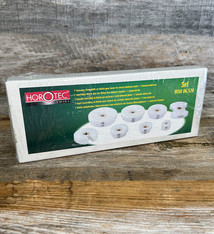 Horotec 59.6520 = Horotec Screw On Dies for Fitting Flat Mineral Crystals 8pc Set