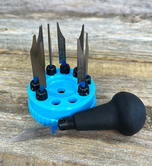 GR2100 = Graver Kit with 9 Gravers and Quickchange Handle