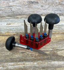 GR2150 = Graver Kit with 6 Gravers and 3 Graduated Quick Change Handles