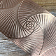 CSP50 = Patterned Copper Sheet ''Spiral Geometry'' 2'' x 6'' (Choose Gauge)