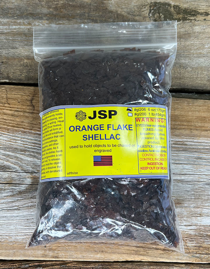 CE227 = Orange Flake Shellac 6oz