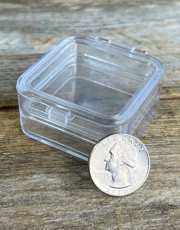 DBX1402 = Clear View Plastic Box with Floating Membrane 2" x 2" x 1"