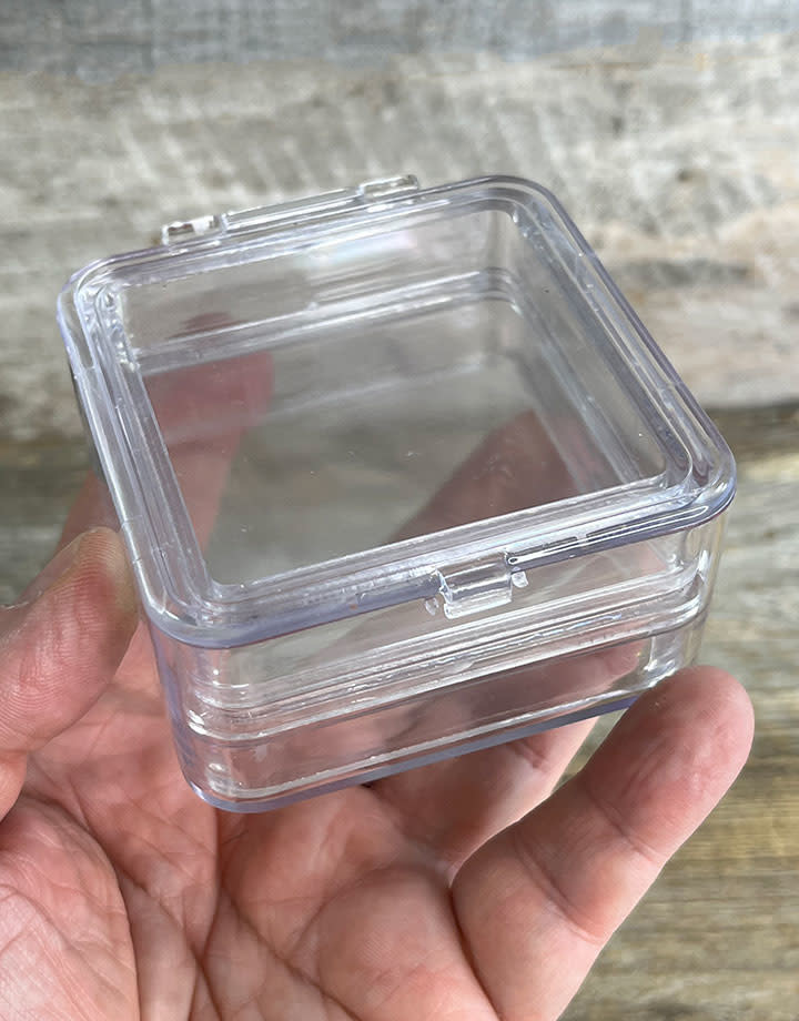 DBX1403 = Clear View Plastic Box with Floating Membrane 3" x 3" x 1-1/4"