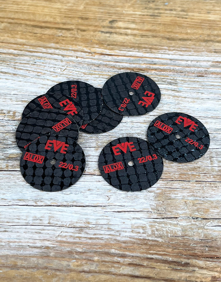 EVE Abrasives ST8921 = Cutting Fiber Discs 22x 0.3mm (pkg/10)
