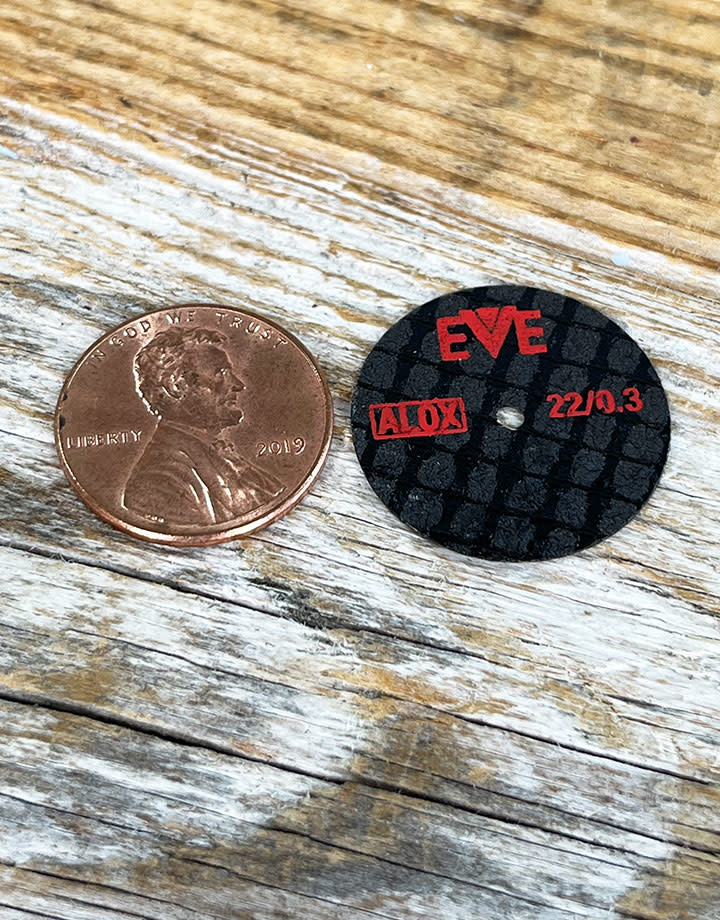 EVE Abrasives ST8921 = Cutting Fiber Discs 22x 0.3mm (pkg/10)