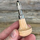 HN1262 = Mushroom Wood Handle with 2 Chucks