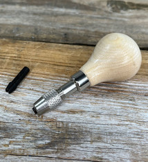 HN1263 = Pear Shape Wood Handle with 2 Chucks