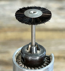 Abbott-Robinson BU1500 = Mounted Wheel Brush 3/4'' dia Extra Stiff - 3/32'' mandrel (6pc) - Abbott Robinson