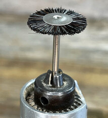 Abbott-Robinson BU1505 = Mounted Wheel Brush 3/4'' dia Soft - 3/32'' mandrel (6pc) - Abbott Robinson