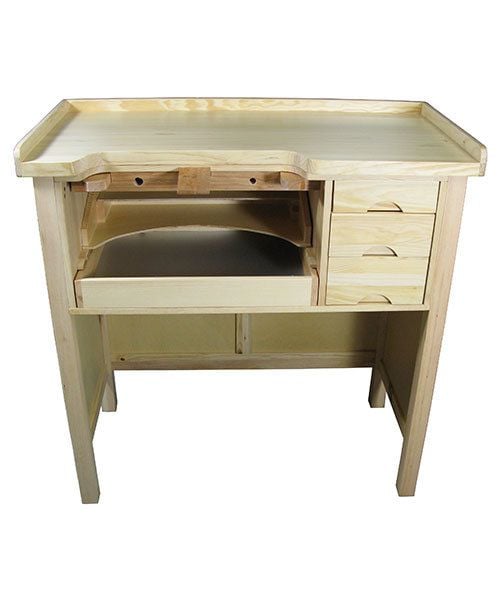 Grobet USA Jewelers' Single Station Workbench with Metal Legs