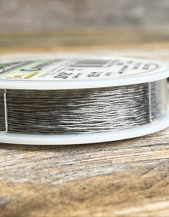 CD40718CW-15 = Beadalon 7  .018" CRINKLE WIRE BRIGHT 15 FT Spool