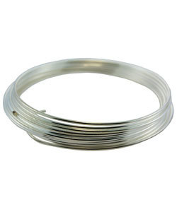 WR5516S = GERMAN STYLE WIRE 16ga ROUND SILVER PLATED 2.2 METER COIL