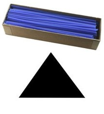 CA793-12 = Wax Wire Blue TRIANGLE 12ga 2oz BOX