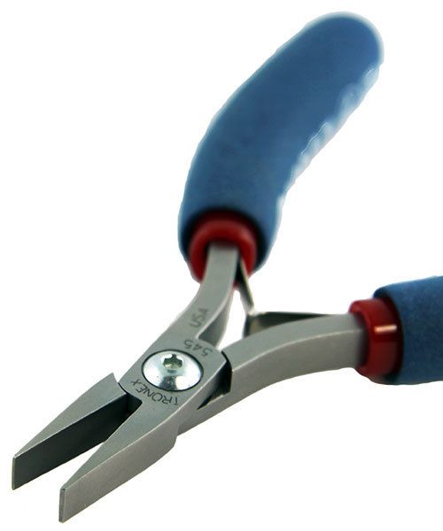 Tronex PL30545 = Tronex 545 Wide Flat Nose Pliers - Short Handle