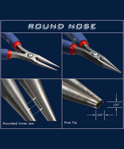 Tronex PL30731 = Tronex 731 Round Nose Pliers - Long Ergo Handle