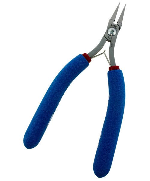 Tronex PL30744 = Tronex 744 Short Flat Nose Pliers - Long Ergo Handle