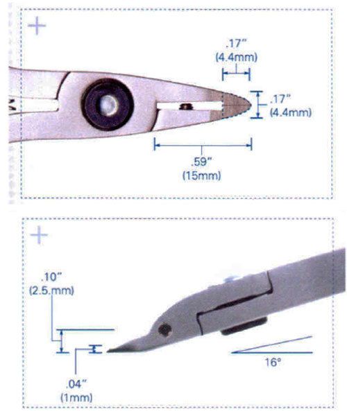 Tronex PL35049 = Tronex 5049 Miniature Tip Flush Cutter - Short Handle