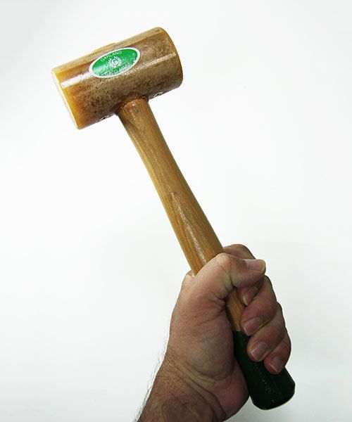 Garland 37.713 = Weighted Rawhide Mallet by Garland (1-3/4" face / 16oz head)