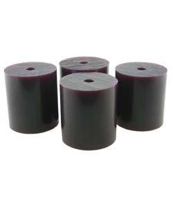 Du-Matt 21.02812 = Wax Rods PURPLE (Medium) (Set of 4) 1-1/2"x1-5/16"