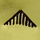 PN5056 = TRADITIONAL DESIGN STAMP - Triangle with parallel lines