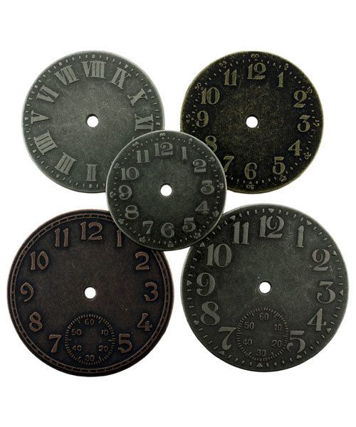 Tim Holtz Idea-ology EB2007 = Timepieces by Tim Holtz  (Pkg of 5)