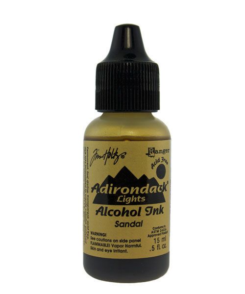 Tim Holtz Alcohol Ink PM4010 = Tim Holtz Adirondack Alcohol Ink Lights SANDAL 0.5oz