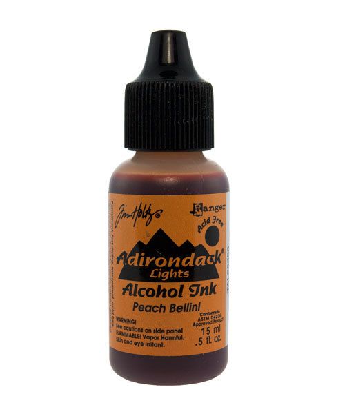 Tim Holtz Alcohol Ink PM4007 = Tim Holtz Adirondack Alcohol Ink Lights PEACH BELLINI 0.5oz