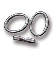 901S-07 = STERLING SILVER - SPLIT RING OVAL-4.9x6.8MM (EACH)