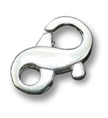 912S-63 = STERLING SILVER - CLASP INFINITY-9x14.5mm-(EACH)