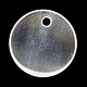 208S-51 = Sterling Round Tag 20mm with Hole - High Polish