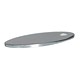208S-53 = Sterling Oval Tag 17x23mm with Hole - High Polish