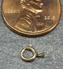 911-02 = Standard Spring Ring Clasp 5mm 14KY Gold