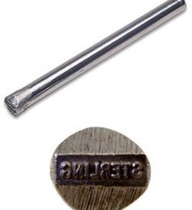 PN1252 = STAMP ''STERLING'' STRAIGHT 0.8mm