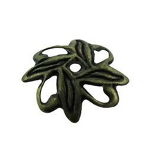 5020AB-73 = Antique Brass Bead Cap 10mm (Pkg of 50)