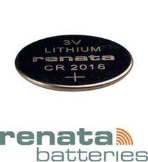 BA2016 = Battery - Renata 3v Lithium - #2016 (Pkg of 10)