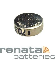 BA319 = Battery - Renata Mercury Free Watch  #319 (SR527SW) (Pkg of 10)