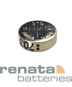 BA319 = Battery - Renata Mercury Free Watch  #319 (SR527SW) (Pkg of 10)