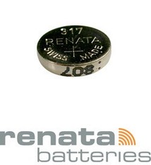 BA317 = Battery - Renata Mercury Free Watch #317 (SR516SW) (Pkg of 10)