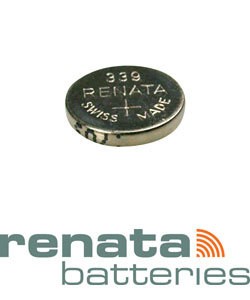 BA339 = Battery - Renata Mercury Free Watch #339 (SR614SW) (Pkg of 10)