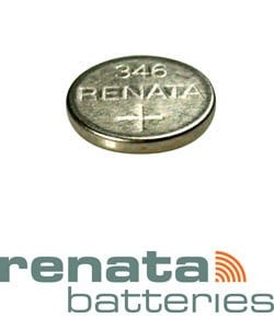 BA346 = Battery - Renata Mercury Free Watch #346 (SR712SW) (Pkg of 10)