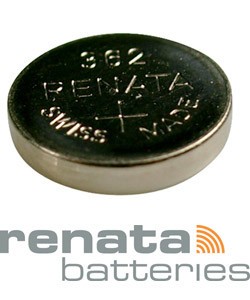 BA362 = Battery - Renata Mercury Free Watch #362 (SR721SW) (Pkg of 10)