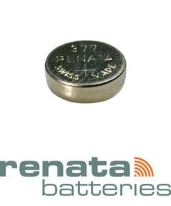 BA377 = Battery - Renata Mercury Free Watch #377 (SR626SW) (Pkg of 10)