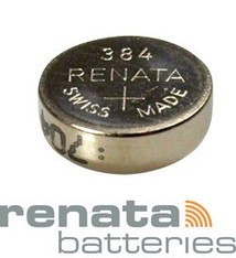 BA384 = Battery - Renata Mercury Free Watch #384 (SR41SW) (Pkg of 10)