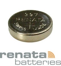 BA397 = Battery - Renata Mercury Free Watch #397 (SR726SW) (Pkg of 10)