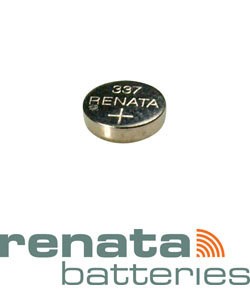 BA337 = Battery - Renata Mercury Free Watch #337 (SR416SW) (Pkg of 10)