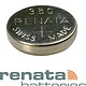 BA350 = Battery - Renata Mercury Free Watch #350 (Pkg of 10)