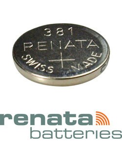 BA381 = Battery - Renata Mercury Free Watch #381 (SR1120SW) (Pkg of 10)