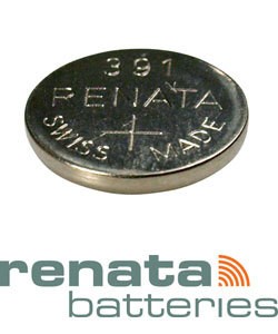 BA391 = Battery - Renata Mercury Free Watch #391 (SR1120W) (Pkg of 10)