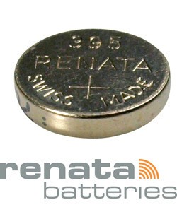 BA395 = Battery - Renata Mercury Free Watch #395 (SR926SW / SR927SW) (Pkg of 10)